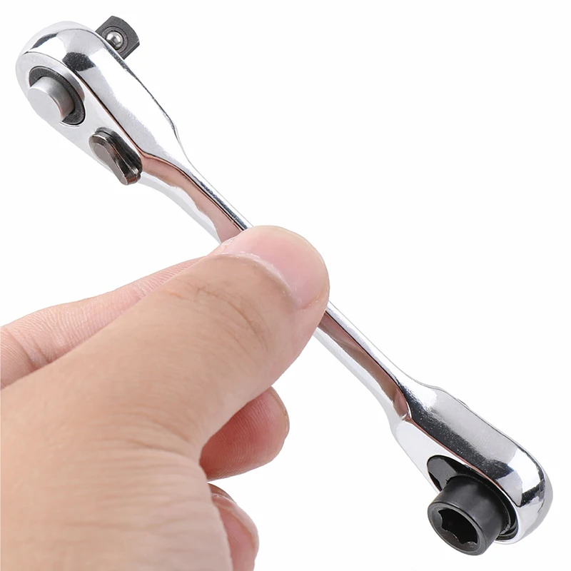 Мини 1/4 &quot72T двойной головкой квадратный Ratchet штанги для гаечных ключей или