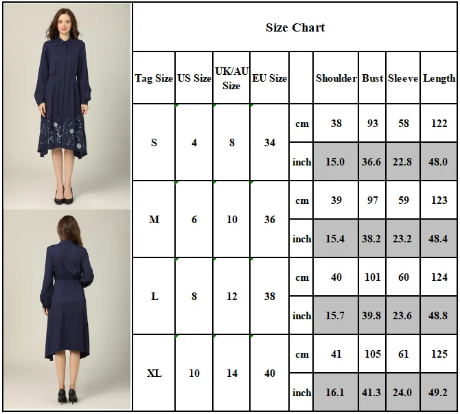 

Women Collared Floral Print Dress Long Sleeve Spring Summer Thin Casual Midi Dresses