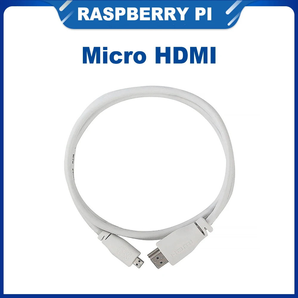 

ITINIT R328 Raspberry Pi 4 Official Micro HDMI to HDMI 1M Cable Adapter for HDTV Table Phone Raspberry Pi 4 Model B