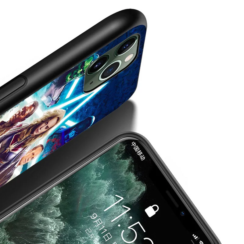 

Marvel Avengers Super Hero Captain Marvel For Apple iPhone 12 11 XS Pro Max Mini XR X 8 7 6 6S Plus 5 SE TPU Silicone Phone Case