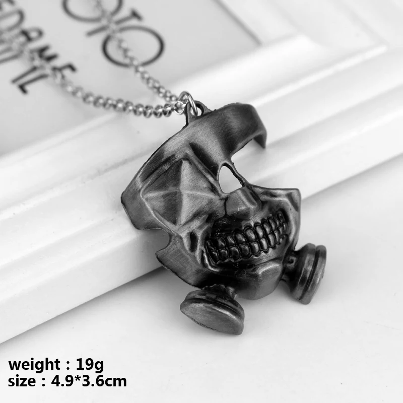 

Anime Tokyo Ghoul Necklace Kanek Ken Cosplay Pendant Necklace Long Chain Accessories Men Halloween Gifts