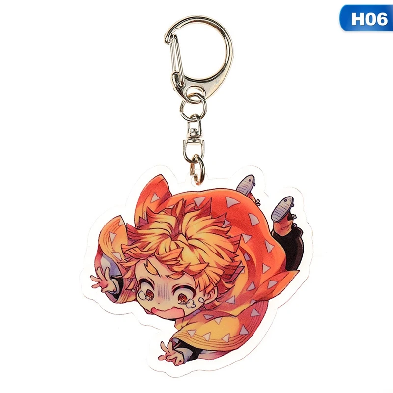 KEY4283H06 Аниме демон убийца: Kimetsu no Yaiba акриловый брелок для ключей Косплей Аниме Подарки - Цвет: KEY4283H06