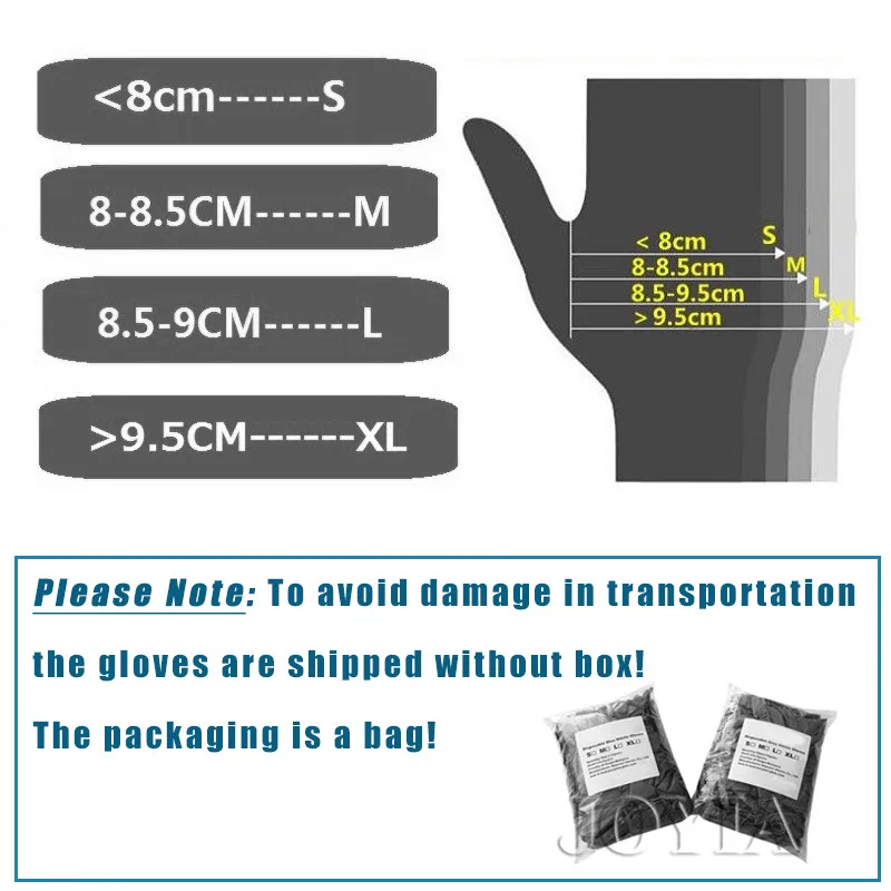 

Black Gloves Disposable Latex Free Powder