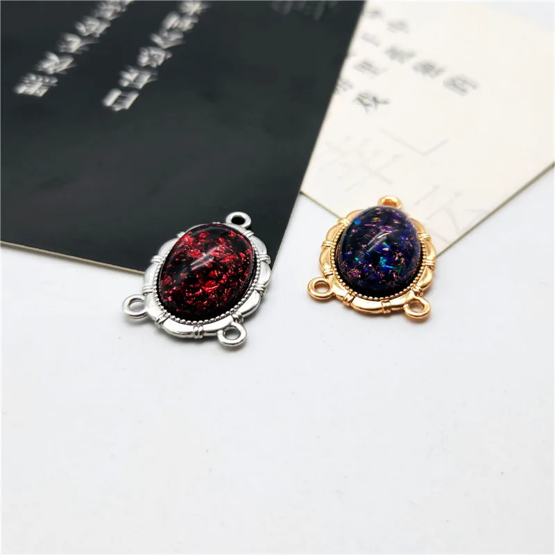 10 шт./лот металлических основных настроек в форме овала размером 13х18 мм с 3 петлями подходят для изготовления украшений на ожерелье своими руками.