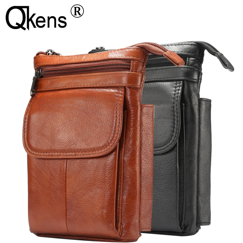 Мужской подарок поясная сумка из натуральной кожи Наклонная Сумка на плечо