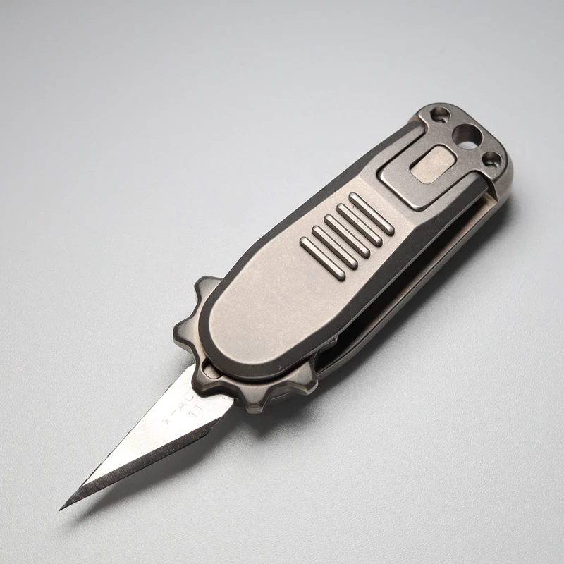 Портативный мини-нож из титанового сплава складной нож для резьбы по бумаге
