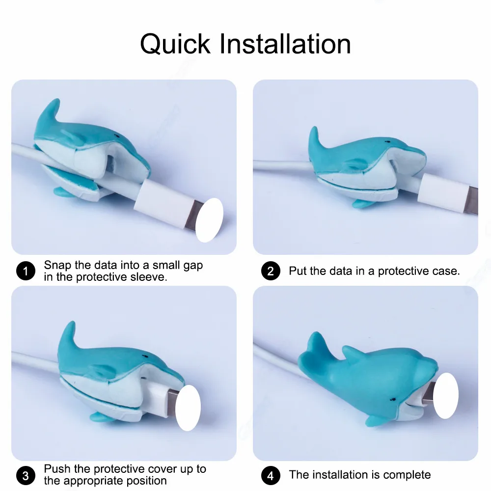 10 шт./лот Защитная крышка для кабеля зарядного устройства кабель передачи данных