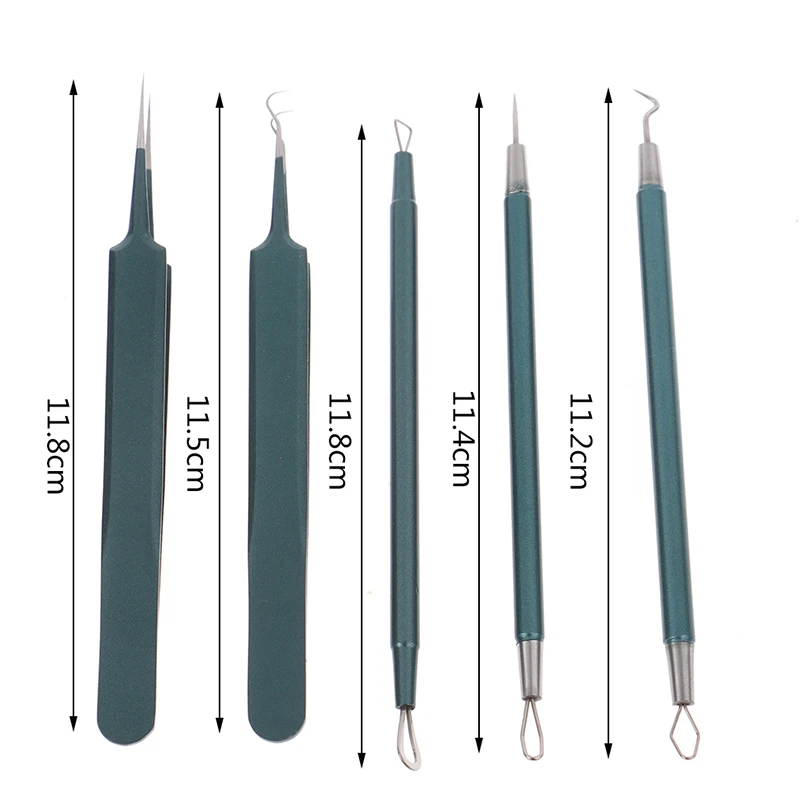 

Acne Needle Blackhead Remover Pimple Blemish Comedone Extractor Tweezer Tool Face Skin Care Pore Cleaner Needles Remove Tools