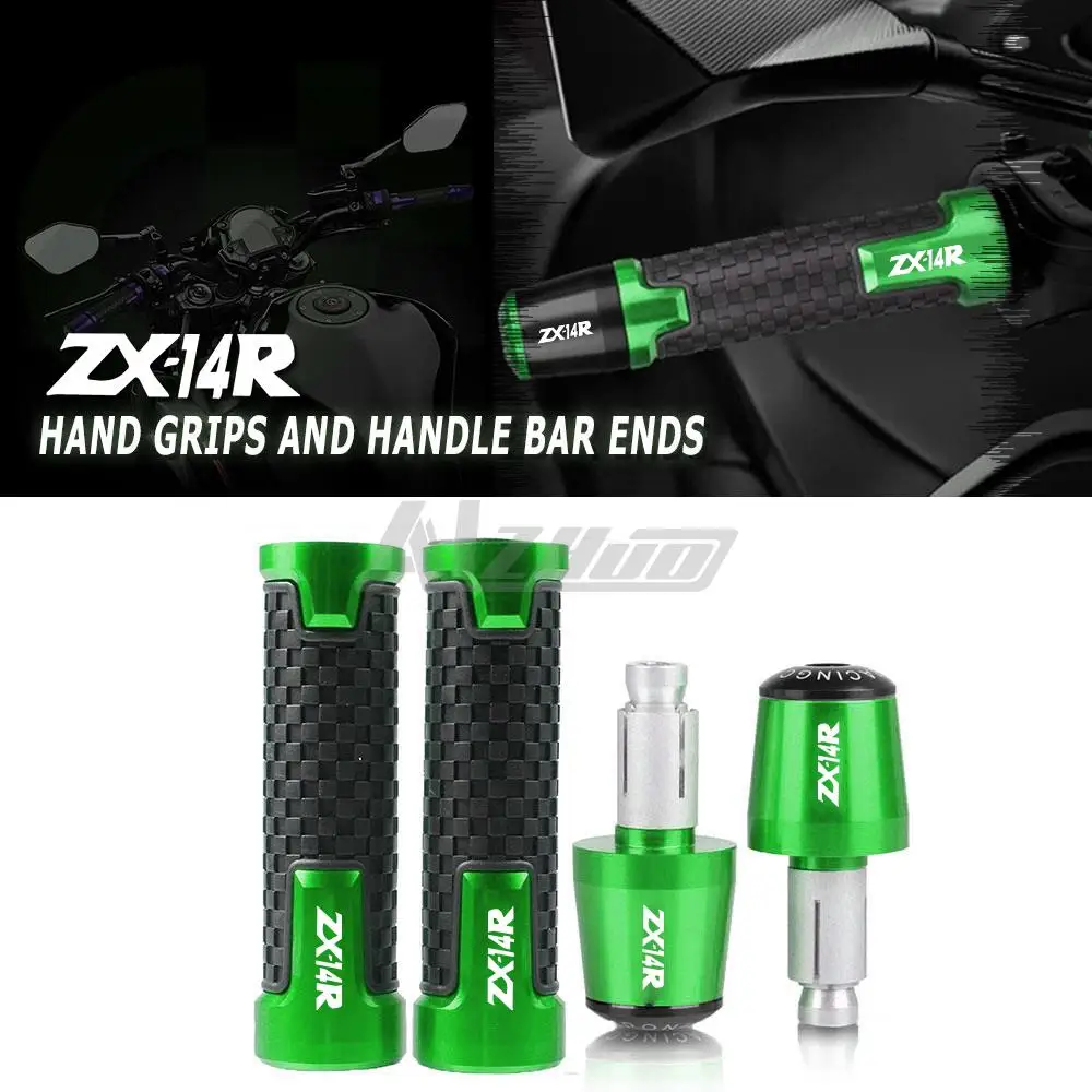 

Motorcycle For KAWASAKI ZX14R ZX-14R ZX 14R NINJA ABS 2021 2020 2012 2022+ 7/8 " 22mm handle grips handlebar Handle Bar End Cap