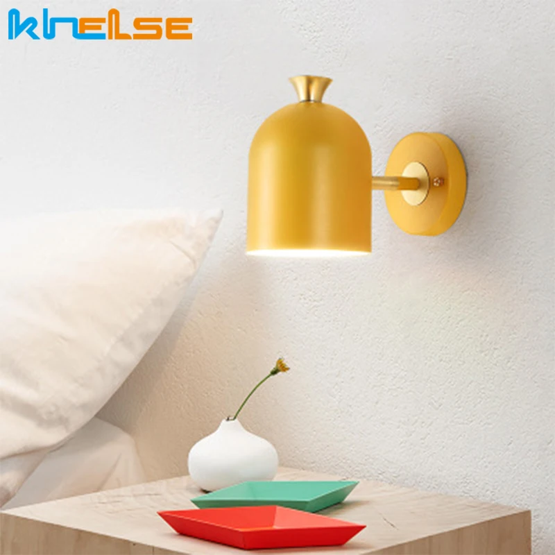 Скандинавские светодиодные домашние настенные светильники из кованого железа