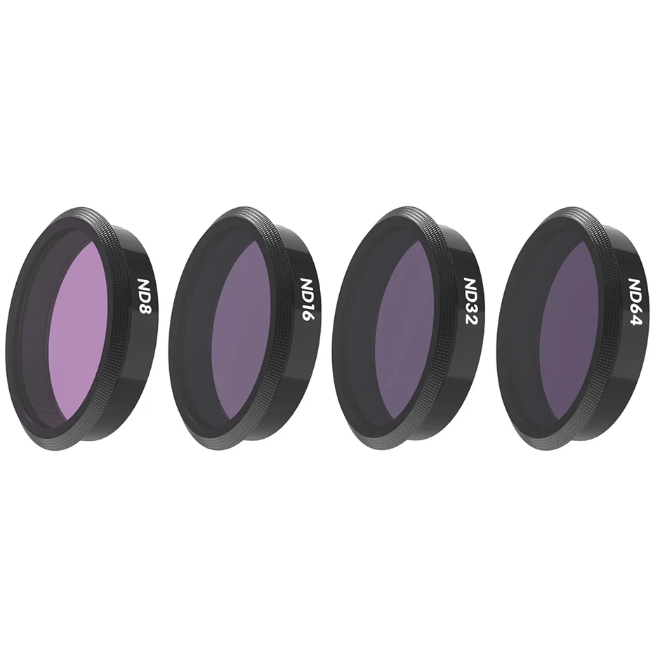ND 8 16 32 64 Для DJI Osmo фильтр для экшн-камеры UV/CPL/ND 8 16 32 64/натуральный Ночной объектив Фильтры комплект для Osmo аксессуары для действий быстрая установка - Цвет: ND 8 16 32 64