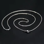 Ожерелье из нержавеющей стали для женщин и мужчин, 1,5 мм