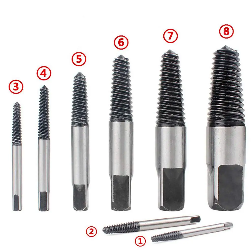 Съемник шпилек для снятия винтов набор из 8 шт. экстракторов поврежденных