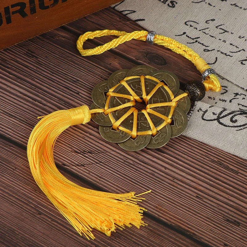 Талисман фэн-шуй в традиционном китайском стиле вешалка для монет 1/6 удачи