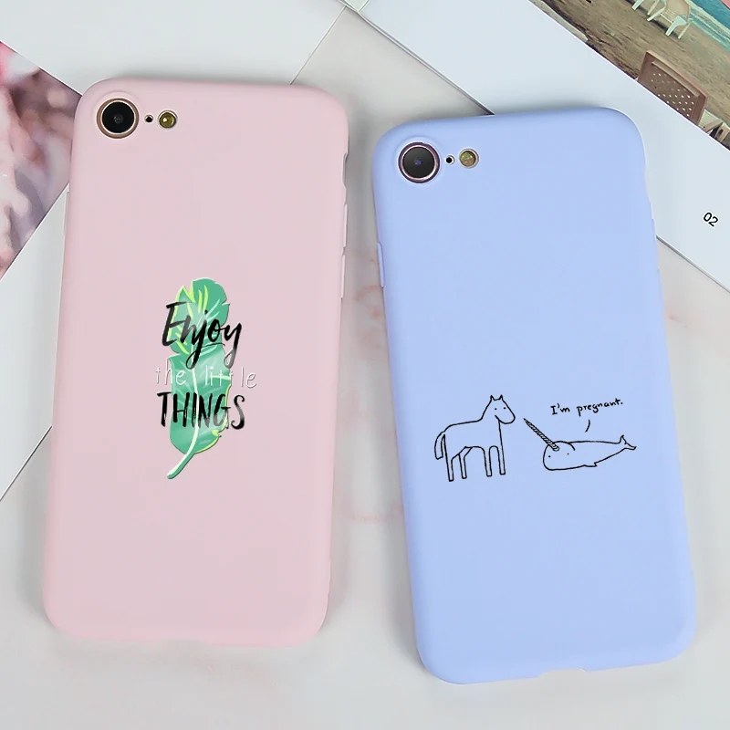 Силиконовый чехол карамельных цветов для iPhone 6S 7 8 Plus X мягкий XS MAX XR 6 бампер задний