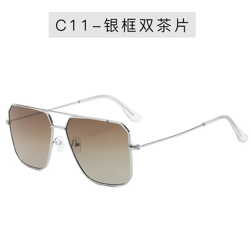 

Retro Classic polygon oversized Sunglasses Men Brand Designer Sun Glasses Women Vintage Metal Frame Gradation Eyewear UV400