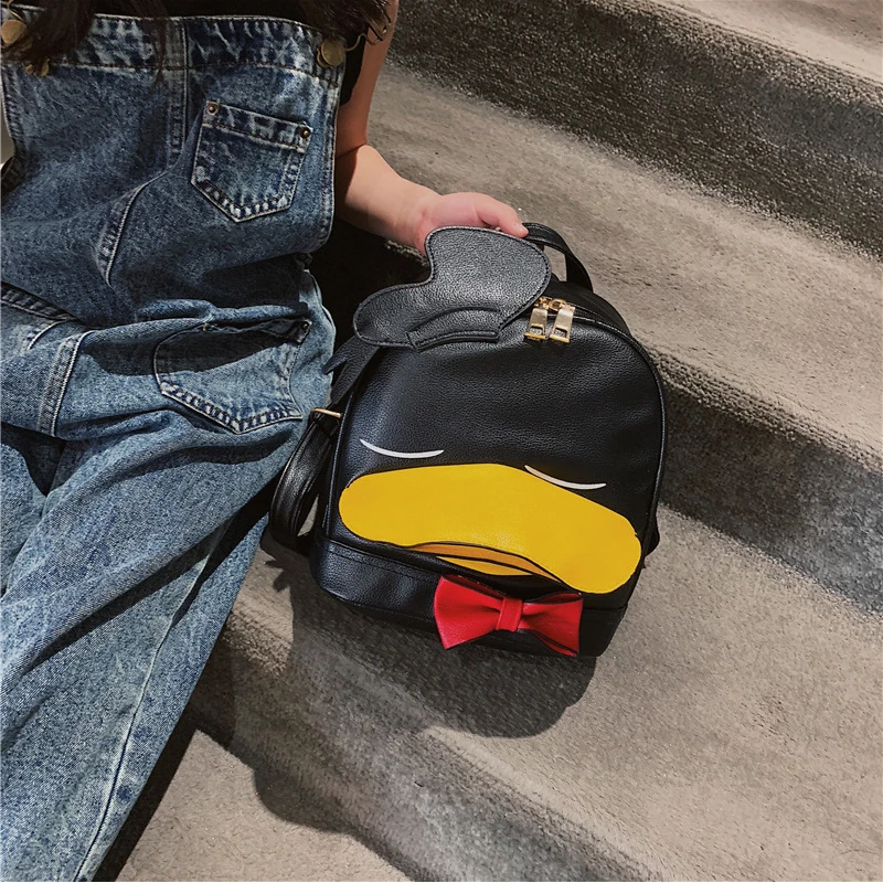 Женский рюкзак из ПУ кожи с принтом Дональд Дак|Плюшевые рюкзаки| |