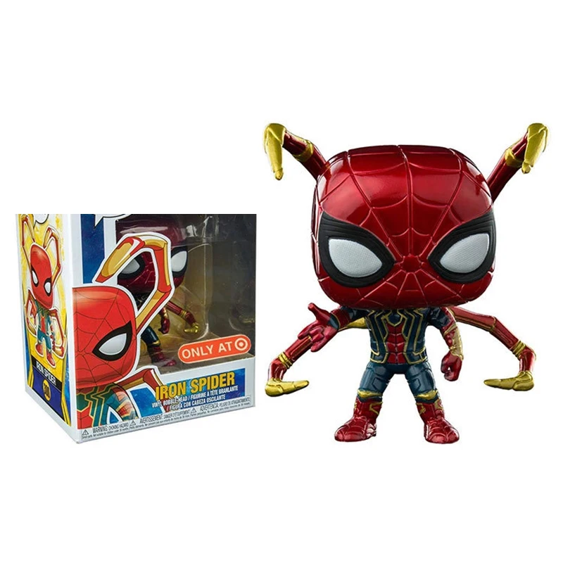 FUNKO Marvel Мстители война бесконечности Железный Паук экшн фигурка Человек паук