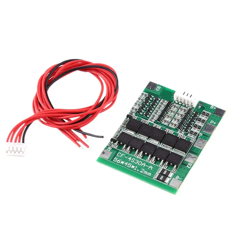 4S 30A литий ионная литиевая батарея 18650 BMS PCB Защитная балансировочная плата 14 8
