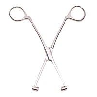 professional stainless steel 6 septum forceps body belly navel nose lip ear piercing clamp tool