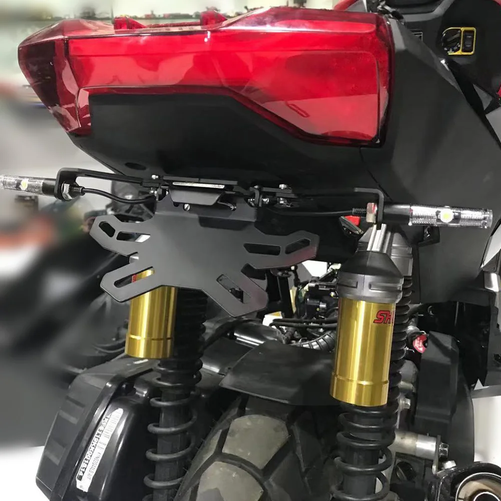 Мотоцикл номерной знак рамка держатель пластина LED свет Кронштейн для Yamaha R15 V1 V2