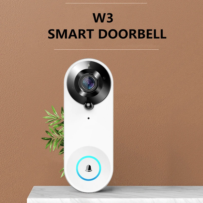 New Wireless WiFi Video Doorbell Camera Smart Door Viewer Peephole 1080P HD PIR Motion Detection Night Vision Visual Intercom