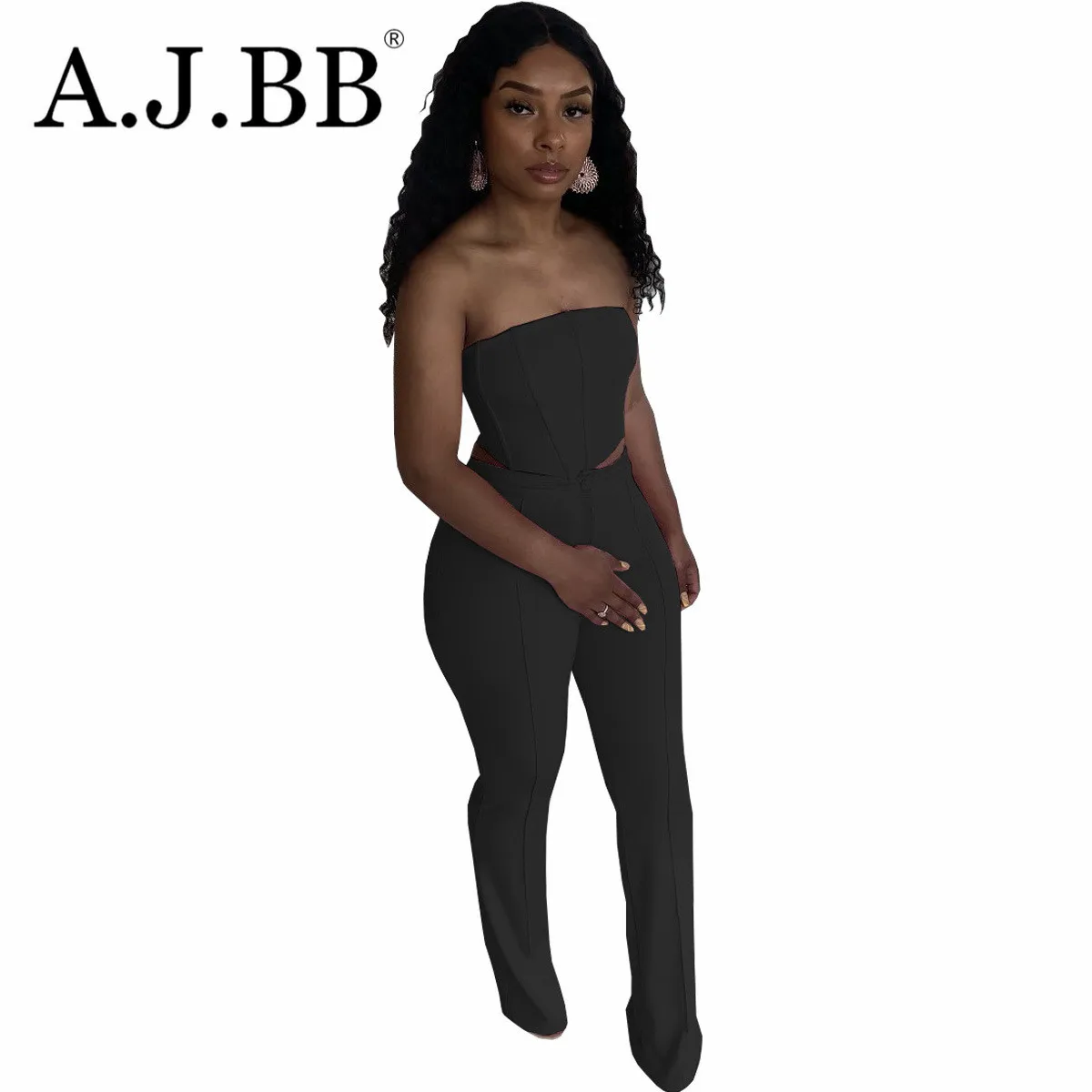 

2021 summer new sexy solid color nightclub 2-piece fashion slim off shoulder sleeveless vest and Pants Set