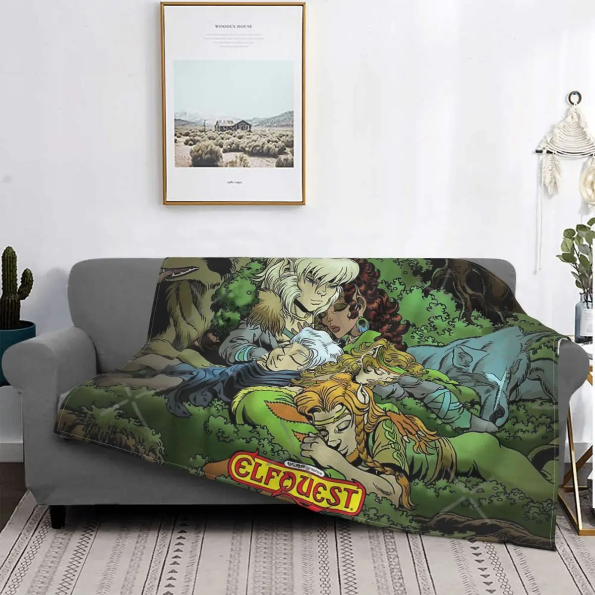 

Одеяло Elfquest True Peace Ii, детское клетчатое тонкое покрывало с принтом собак