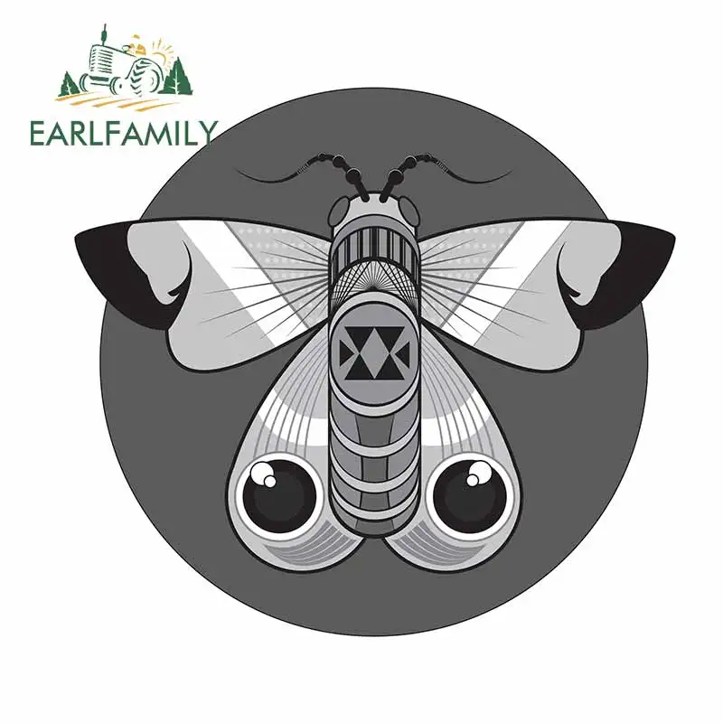 EARLFAMILY 13 см x 11 9 для образца черный белый цвет моли аниме автомобильные наклейки