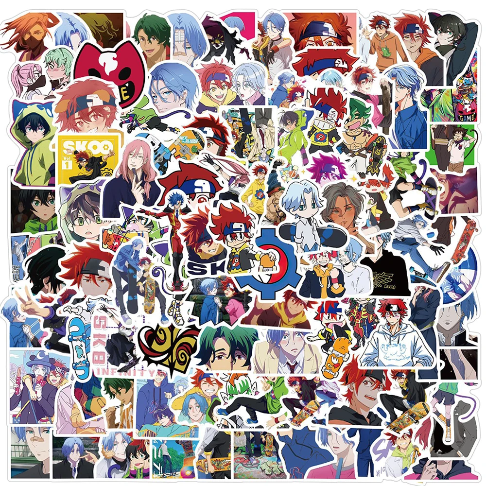 

10/30/50/100PCS Anime SK8 the Infinity Graffiti Stickers Decals Phone Bike Car Travel Luggage Laptop Kid Cartoon Sticker Toys