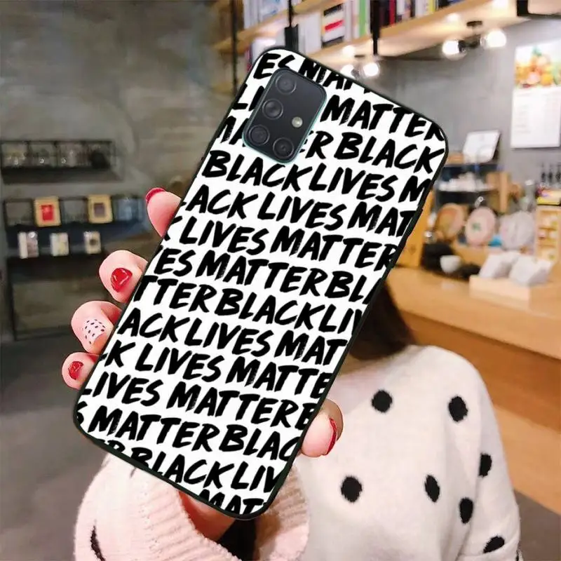 

PENGHUWAN Black Lives Matter Phone Case For Samsung Galaxy A01 A11 A31 A81 A10 A20 A30 A40 A50 A70 A80 A71 A91 A51