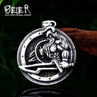 Байер 316L нержавеющая сталь один амулет мужское ожерелье с кулоном скандинавский Викинг Ares, ювелирные изделия высокого качества LLLHP143P