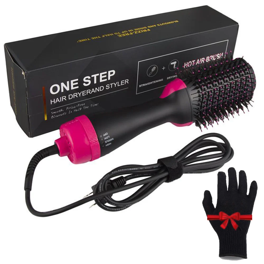 

NEW One Step Hair Dryer Brush Household Hot Air Brush & Volumizer Hair Curler Straightener Salon Hair Styling Tools