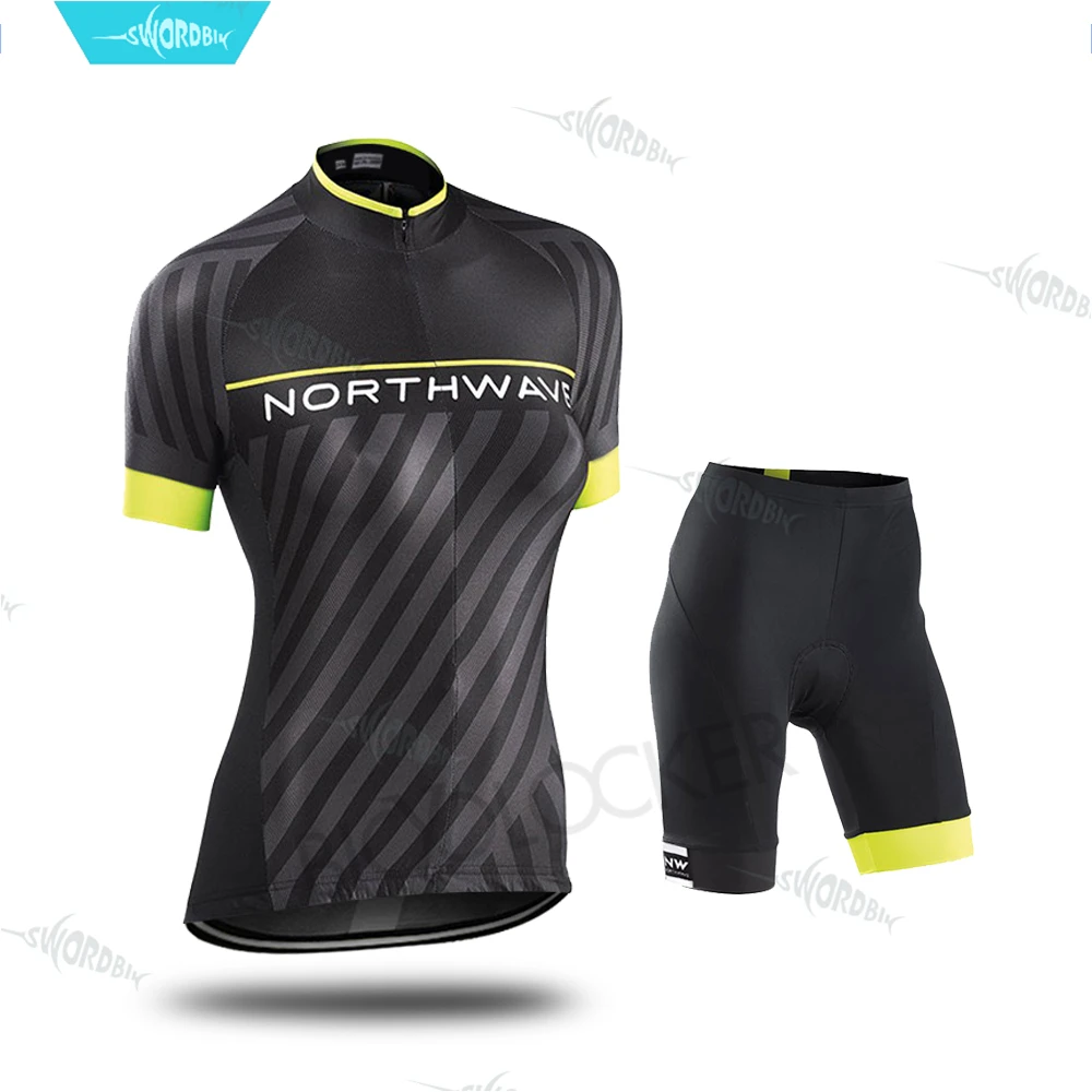 Велосипедная одежда Northwave Женская велосипедная трикотажная одежда для велоспорта с длинным рукавом набор горный велосипед Женская гоночная повседневная одежда - Цвет: Normal Cycling Set