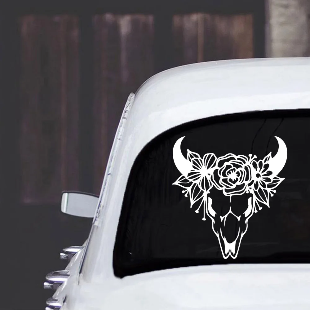 

Fashion Flower Deer Auto Sticker Funny Colorful Car Stickers Auto Automobile Decals