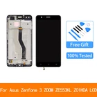 Оригинальный ЖК-дисплей для Asus zenfone 3 zoom ze553kl z01hda с сенсорным экраном дигитайзер Рамка для ZE553KL LCD