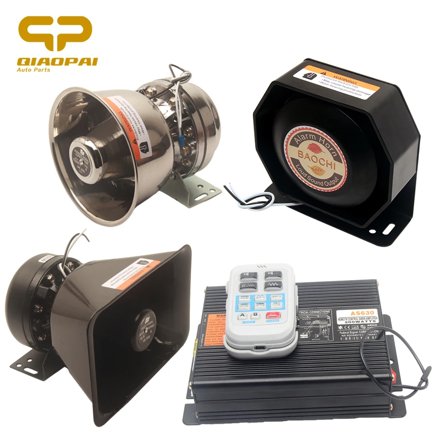 Беспроводная сигнальная сирена ультра тонкий громкоговоритель 200 Вт 12В/24В