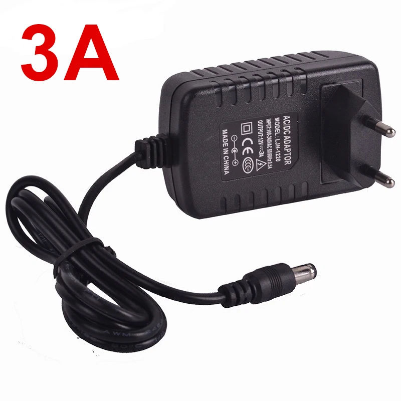 3A 12 V адаптер питания DC12V Универсальный адаптер 1A 2A 3A 5A 6A 8A 10A AC 110V 220V 240V к DC 12 V 12 V 12 V источник питания для светодиодной ленты - Цвет: 3A