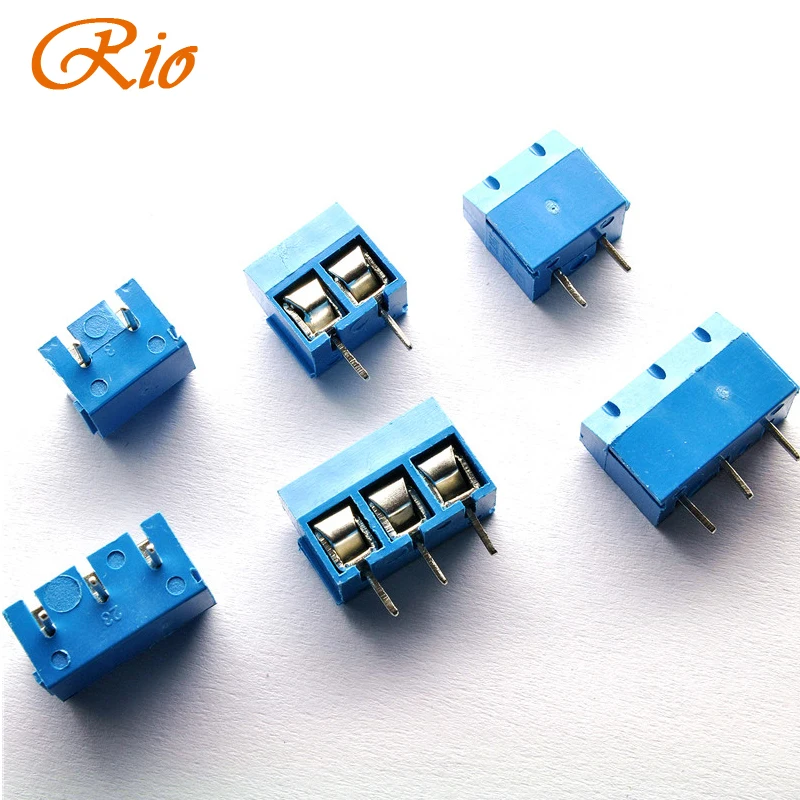 100 шт./лот KF301 3P 2P 3Pin 2Pin 5 08 мм прямой контакт PCB винтовой клеммный блок соединители
