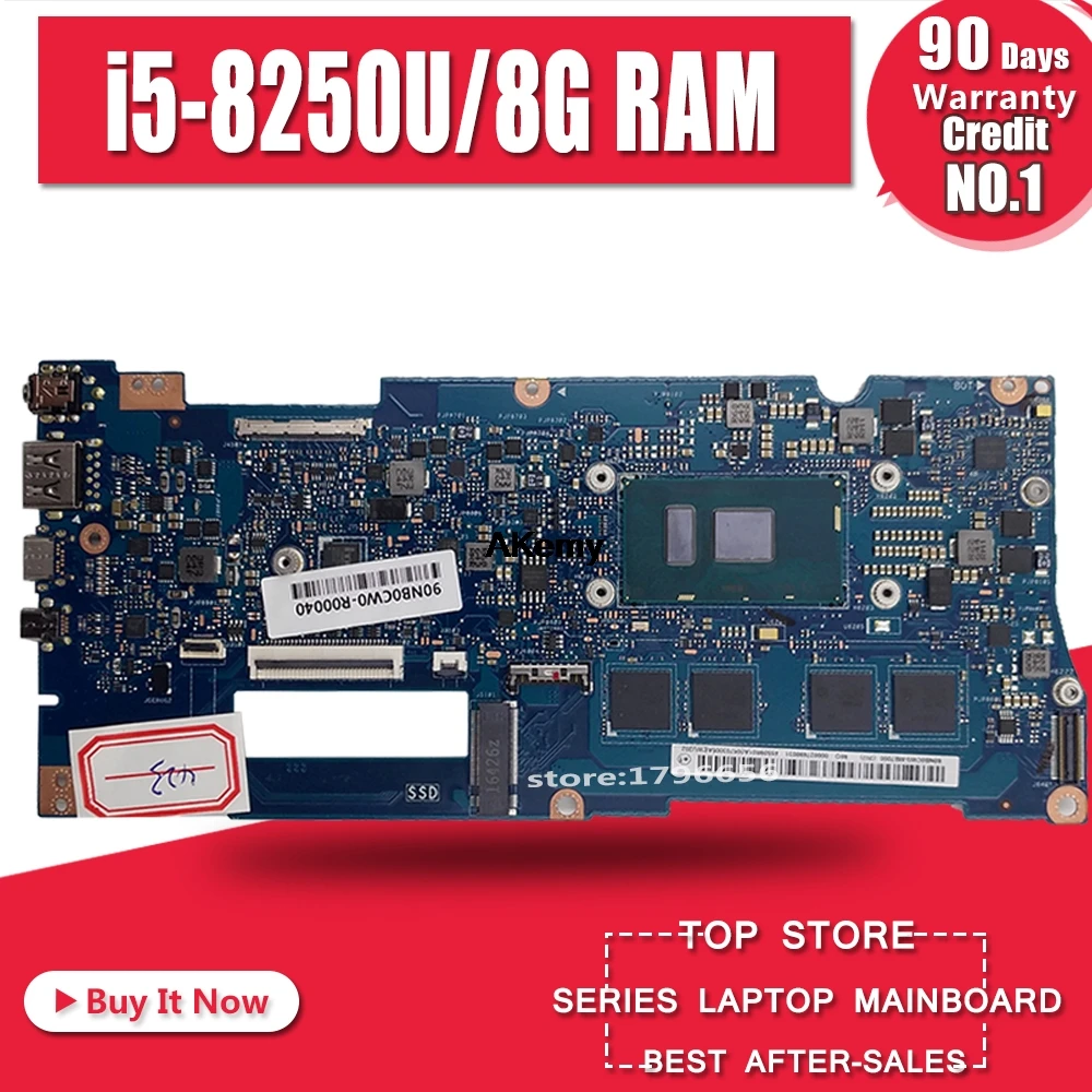 Akemy UX330UAR материнская плата для ноутбука For Asus UX330UA UX330U U3000U Mianboard i5 8250U 8G RAM