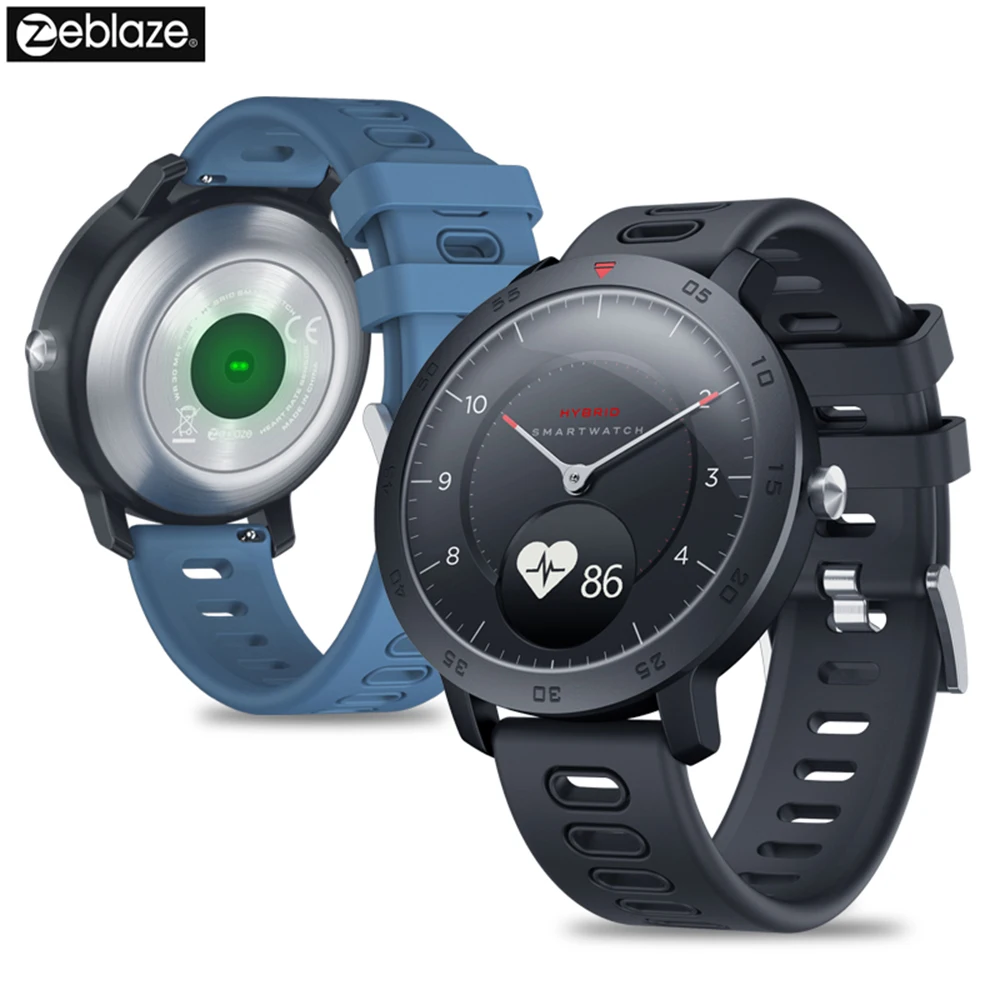 Новые гибридные умные часы Zeblaze пульсометр монитор артериального давления