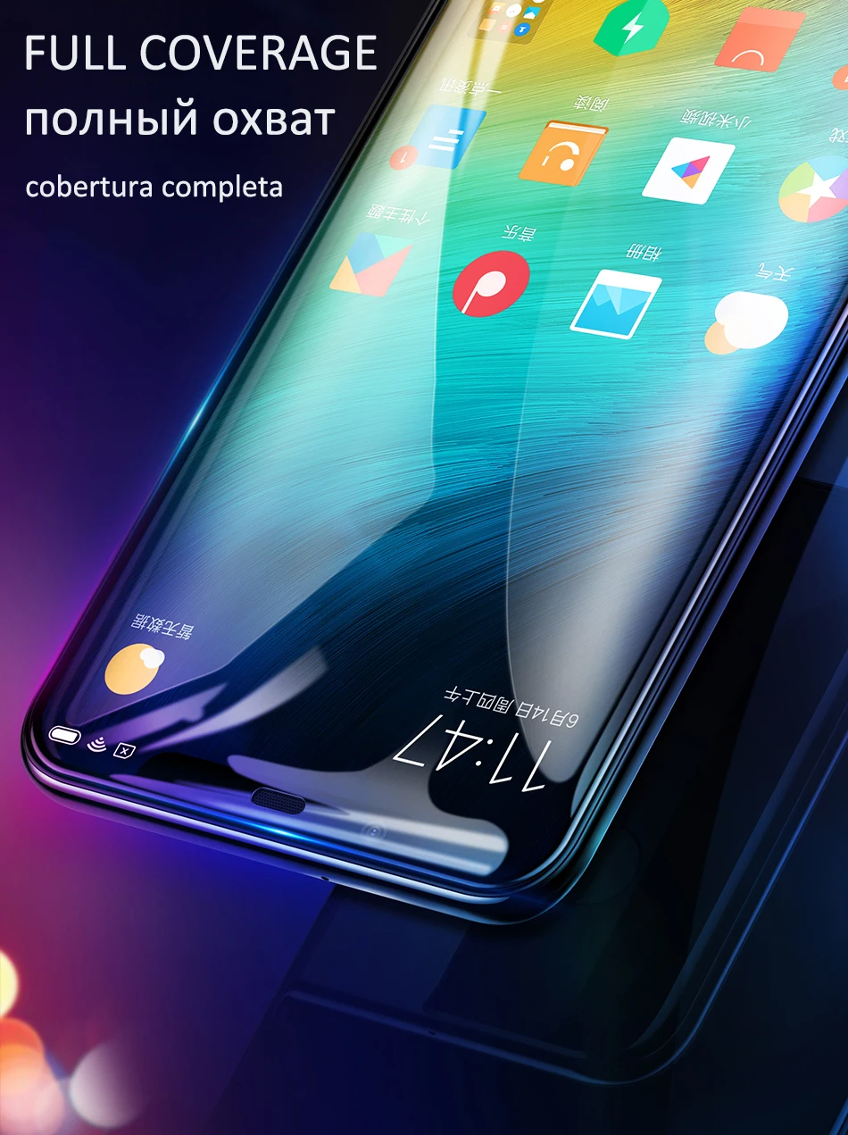 6D пленка из закаленного стекла с полным покрытием для Xiaomi Redmi note 8Pro Защитная стеклянная пленка для телефона Redmi note 8 64MP