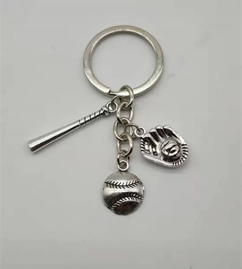 Модный брелок для ключей в виде бейсбола автомобильный амулет спортсменов