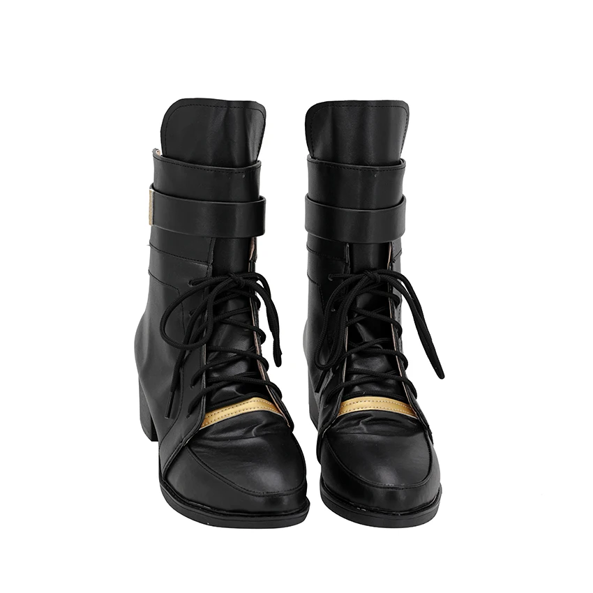 

DRB Division Rap Battle Harai Kūkō Cosplay Shoes joker British wind Shoes Black medium boot ankle boot Hypnosis Mic