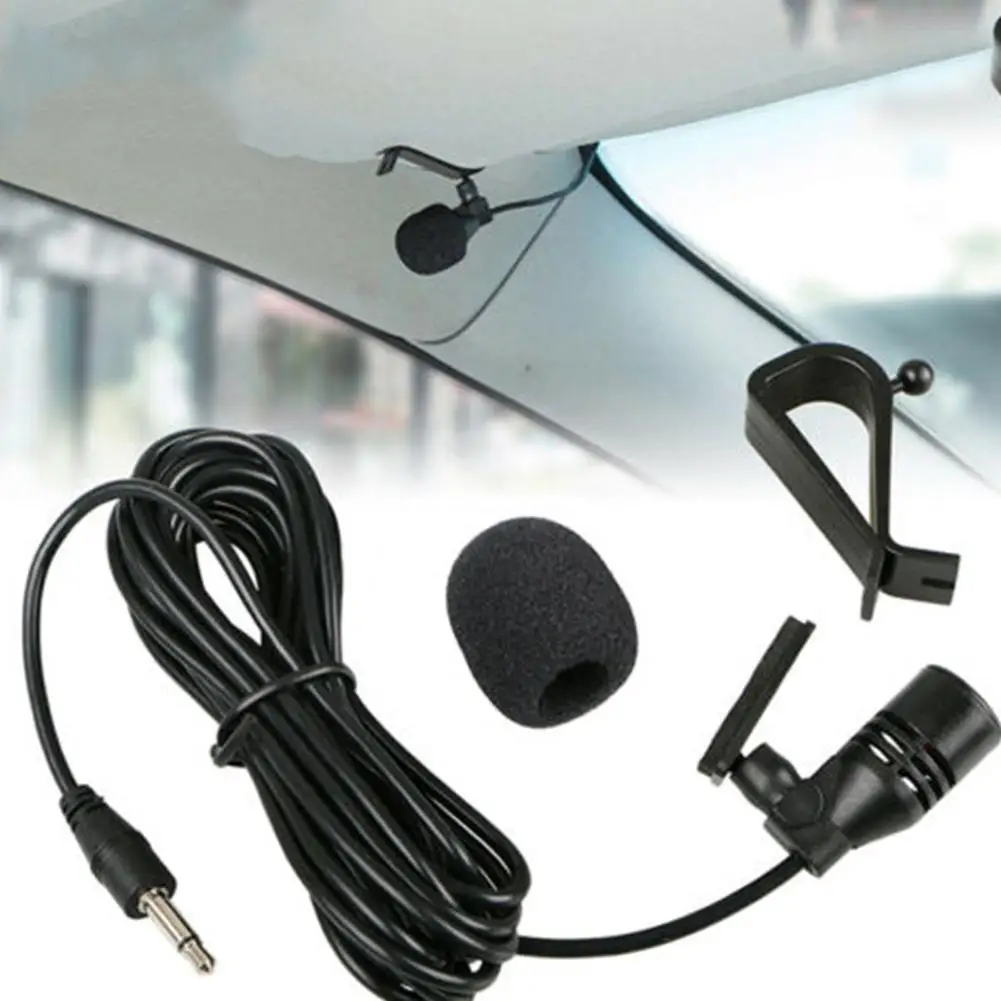 

Car Audio Microphone 3.5mm Clip Jack Plug Mic Stereo Mini Wired External Microphone For Auto DVD Radio 3m Long Professionals