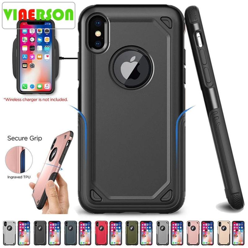 Военный противоударный защитный чехол для телефона iPhone X XS Max XR 7 8 6 6S Plus Гибридный