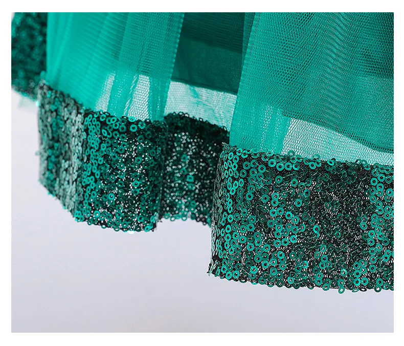 2020 Girl Dress Gauze Sequins Children Kids Dresses For Girls Birthday Party Princess Formal Wedding Clothing | Детская одежда и