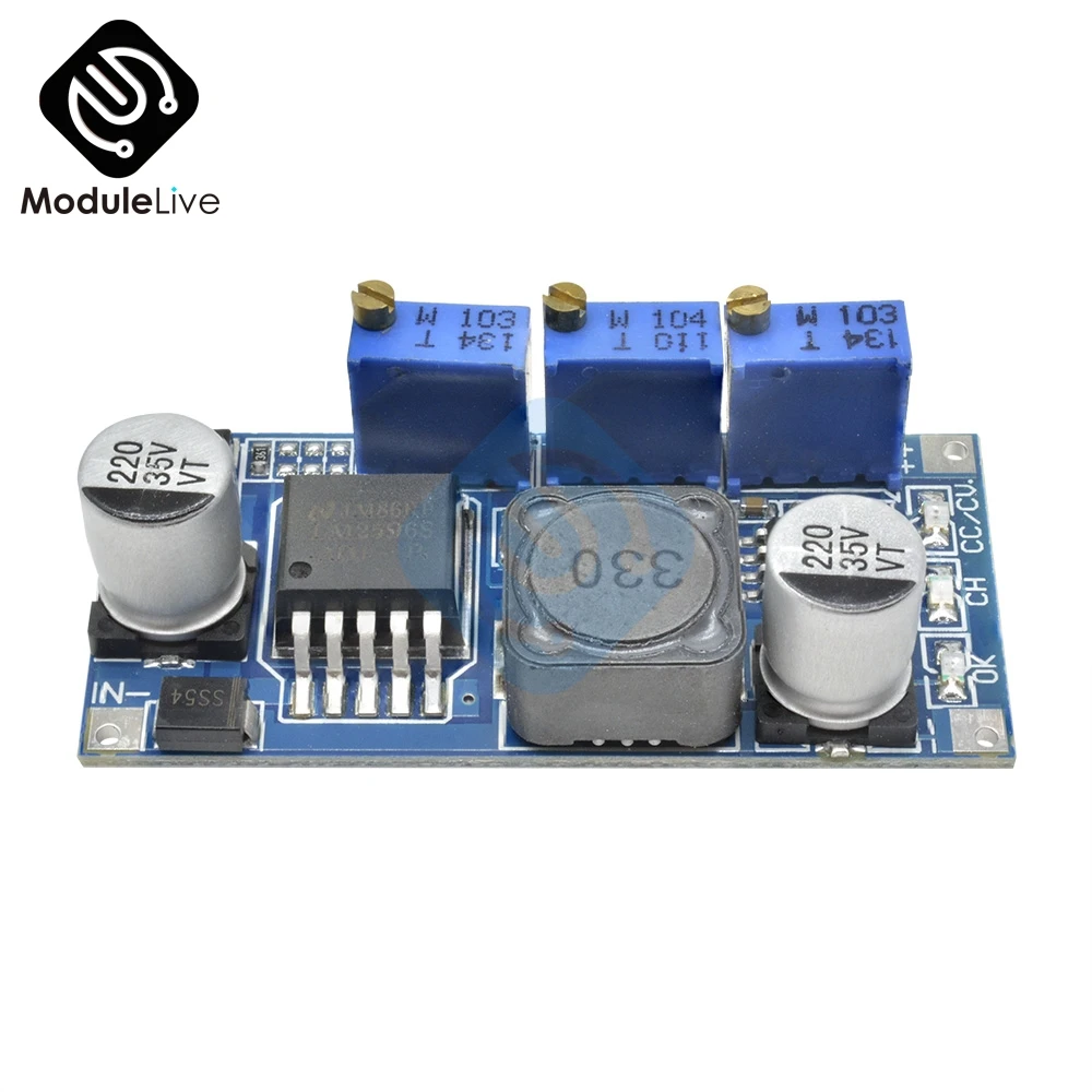 LM2596 Шаг вниз Питание модуль DC-DC 7 V-35 V до 1,25 V-30 V 3A Регулируемый Напряжение регулятор конвертер Светодиодный драйвер для Arduino