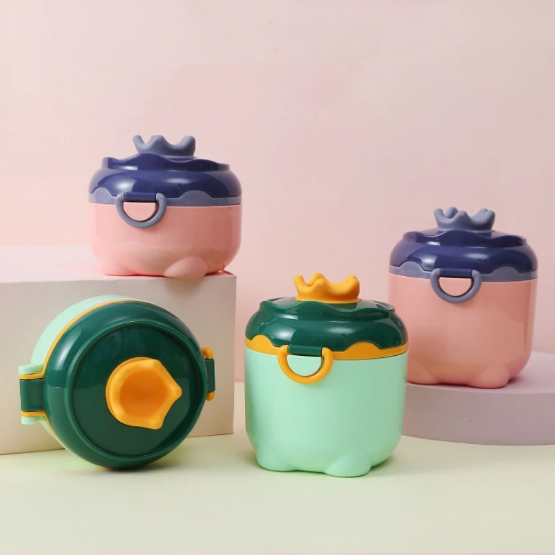 

BPA Free Portable Baby Food Storage Box Toddler Snacks Cup Container Formula Dispenser Cartoon Infant Milk Powder Box