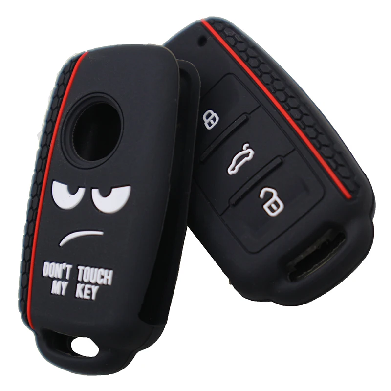 Dont Touch My Key силиконовый дистанционный колпачок для VW Caddy GolfJetta Polo Passat Scirocco Tiguan для Skoda Octavia Seat